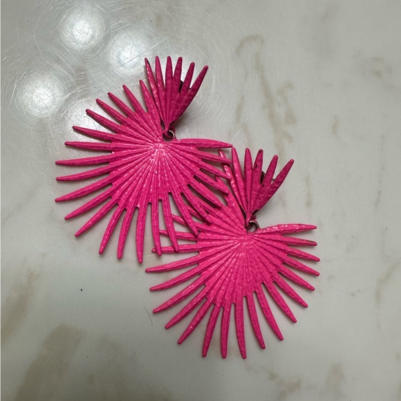 Pink Statement Boutique Earrings - Picture 3 of 3
